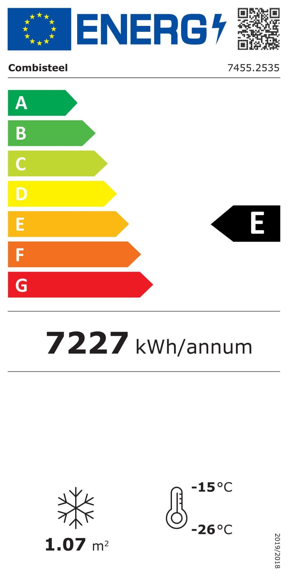 Picture of CombiSteel Wall Mounted Freezer Unit Black 3 Glass Door