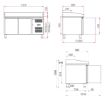 Picture of CombiSteel Pizza Preparation Counter 2 Doors Standard Line
