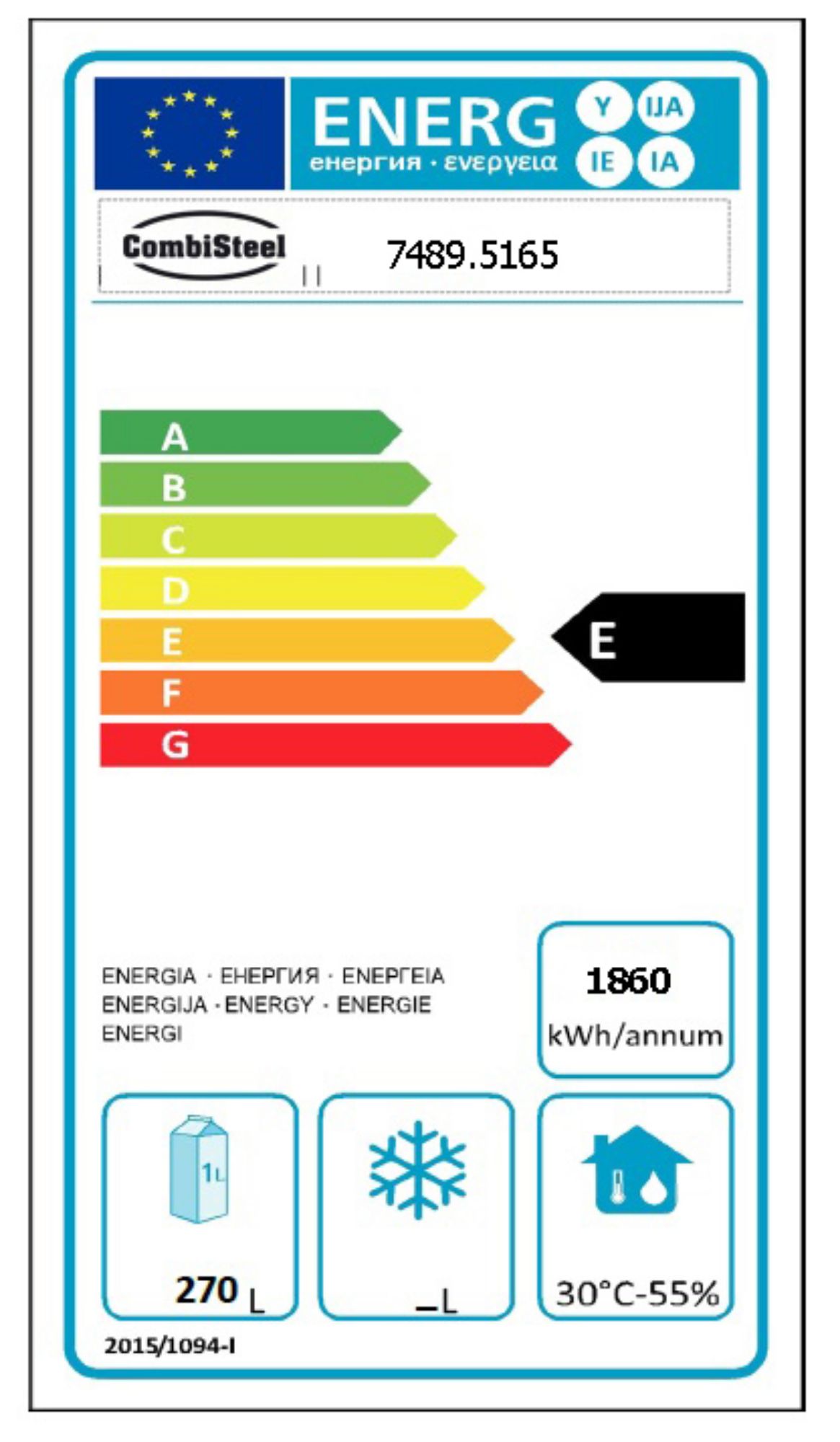 Picture of CombiSteel Counter 700 Refrigerator 3 Door Pro Line