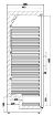 Picture of CombiSteel Refrigerator Single Glass Door 570 Litre - 7450.0562