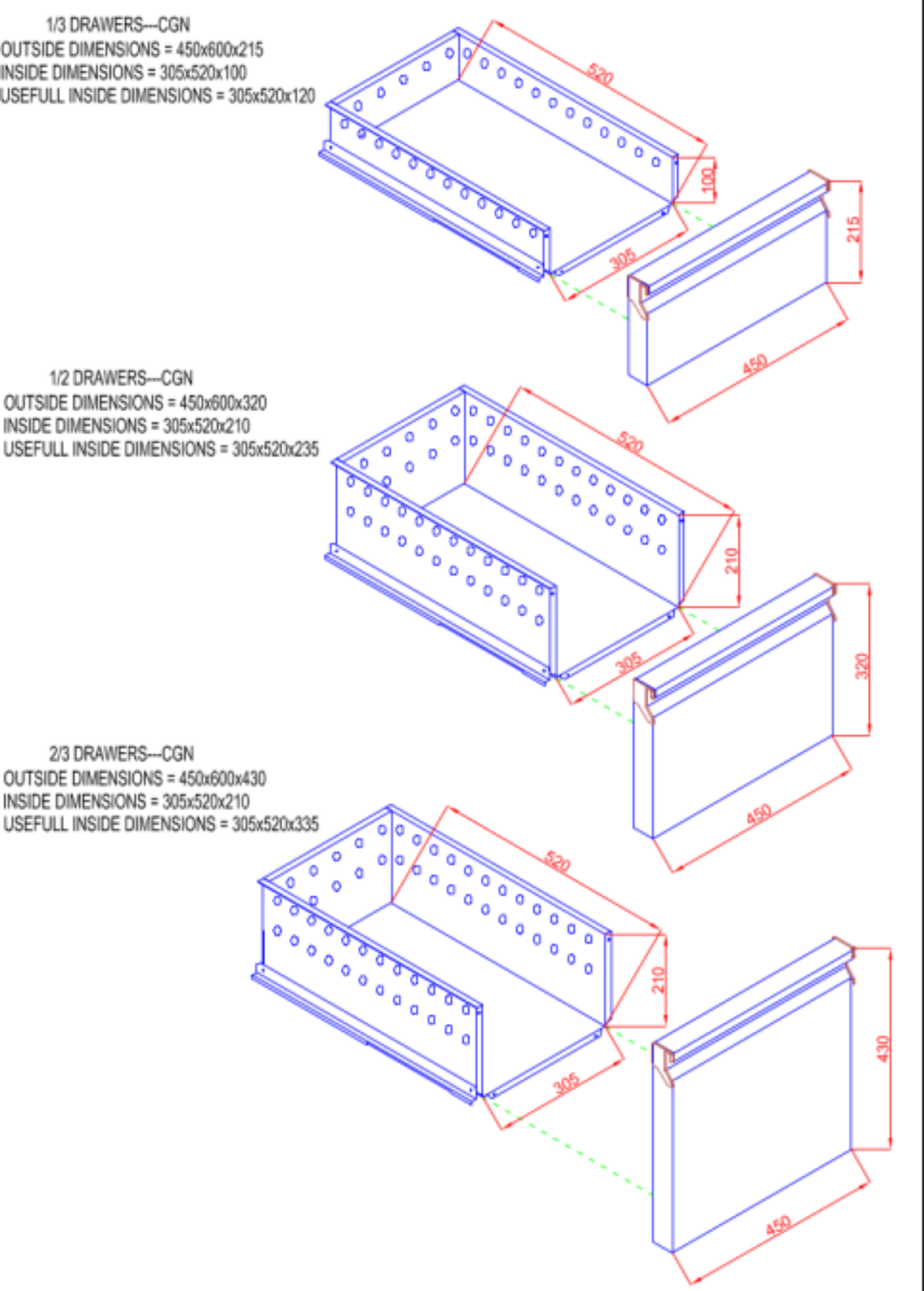 Picture of CombiSteel Counter 700 Refrigerator 2 Doors and 1 Drawer