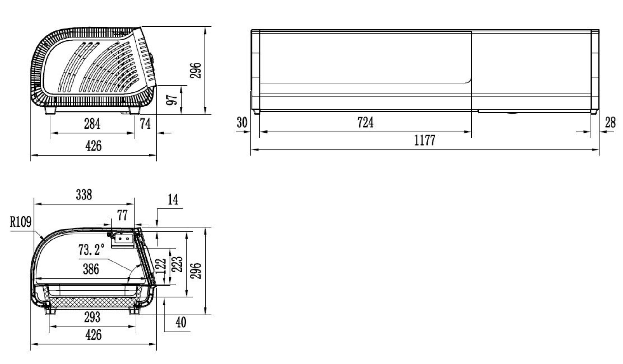 Picture of CombiSteel Cold Sushi Display 42 Litre