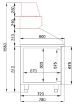 Picture of CombiSteel Pizza Preparation Counter 2 Doors Pro Line - 7489.5220