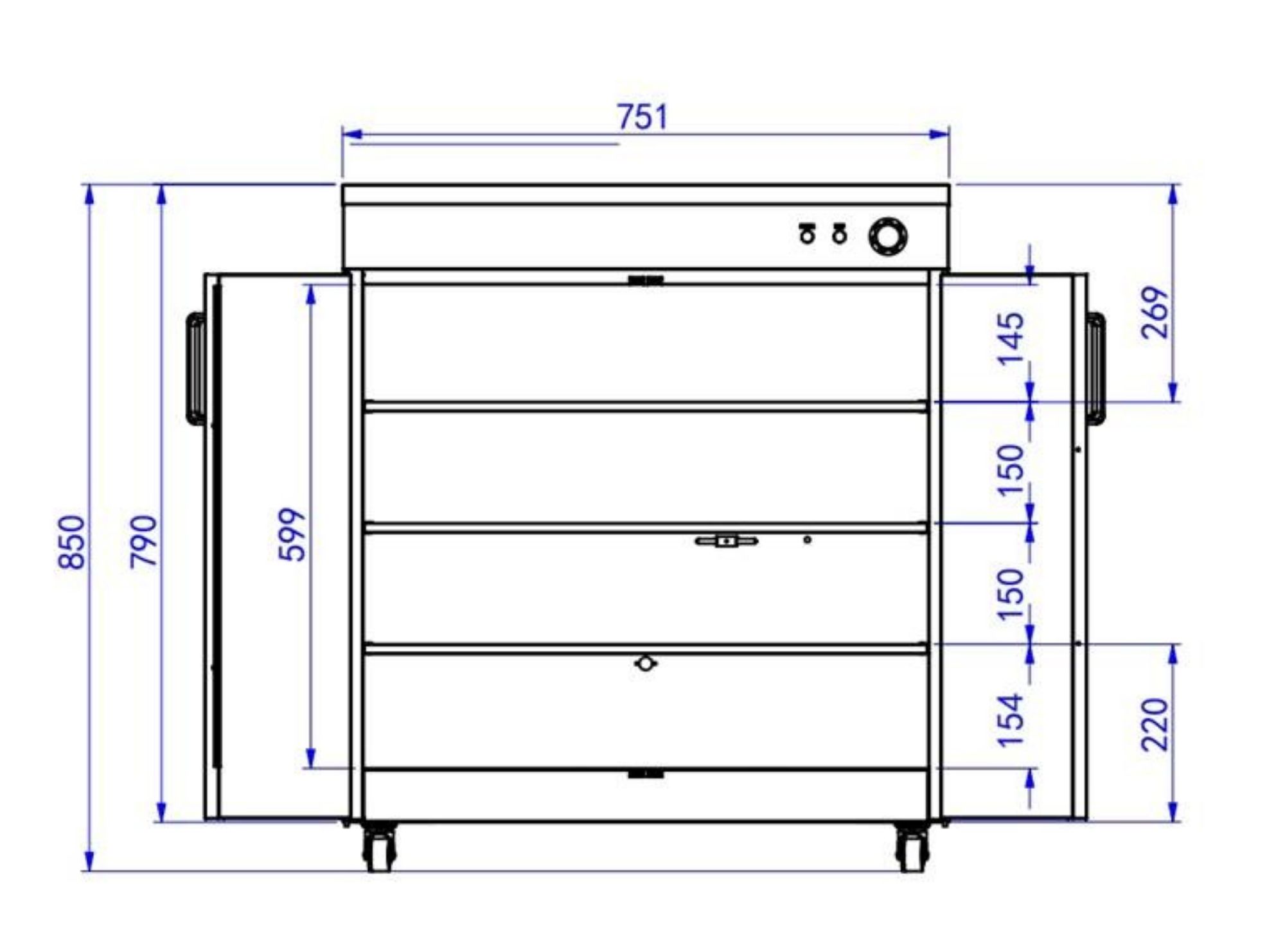 Picture of CombISteel Plate Warmer Double Door