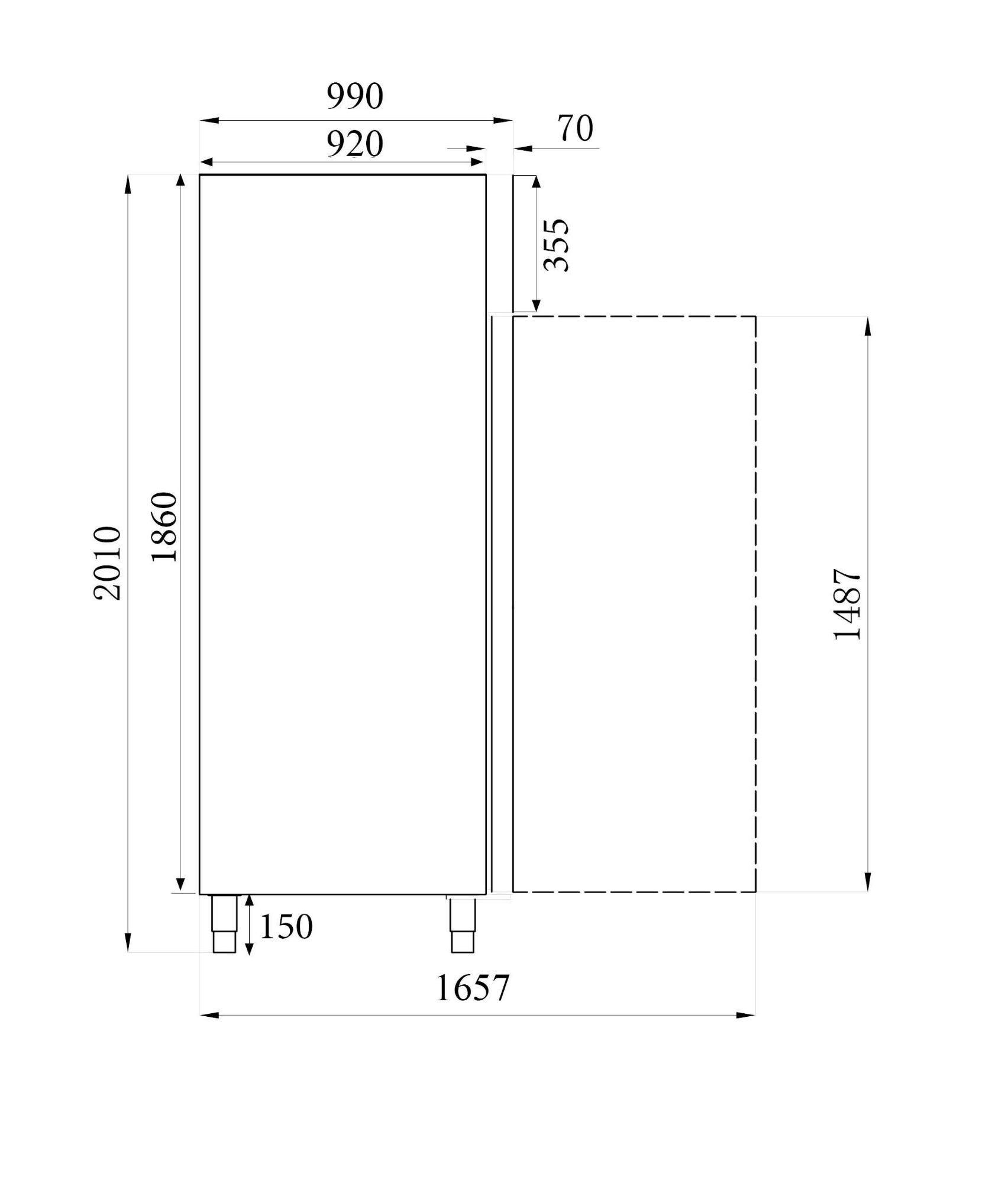 Picture of CombiSteel 737 Litre Refrigerated Bakery Cabinet Standard Line