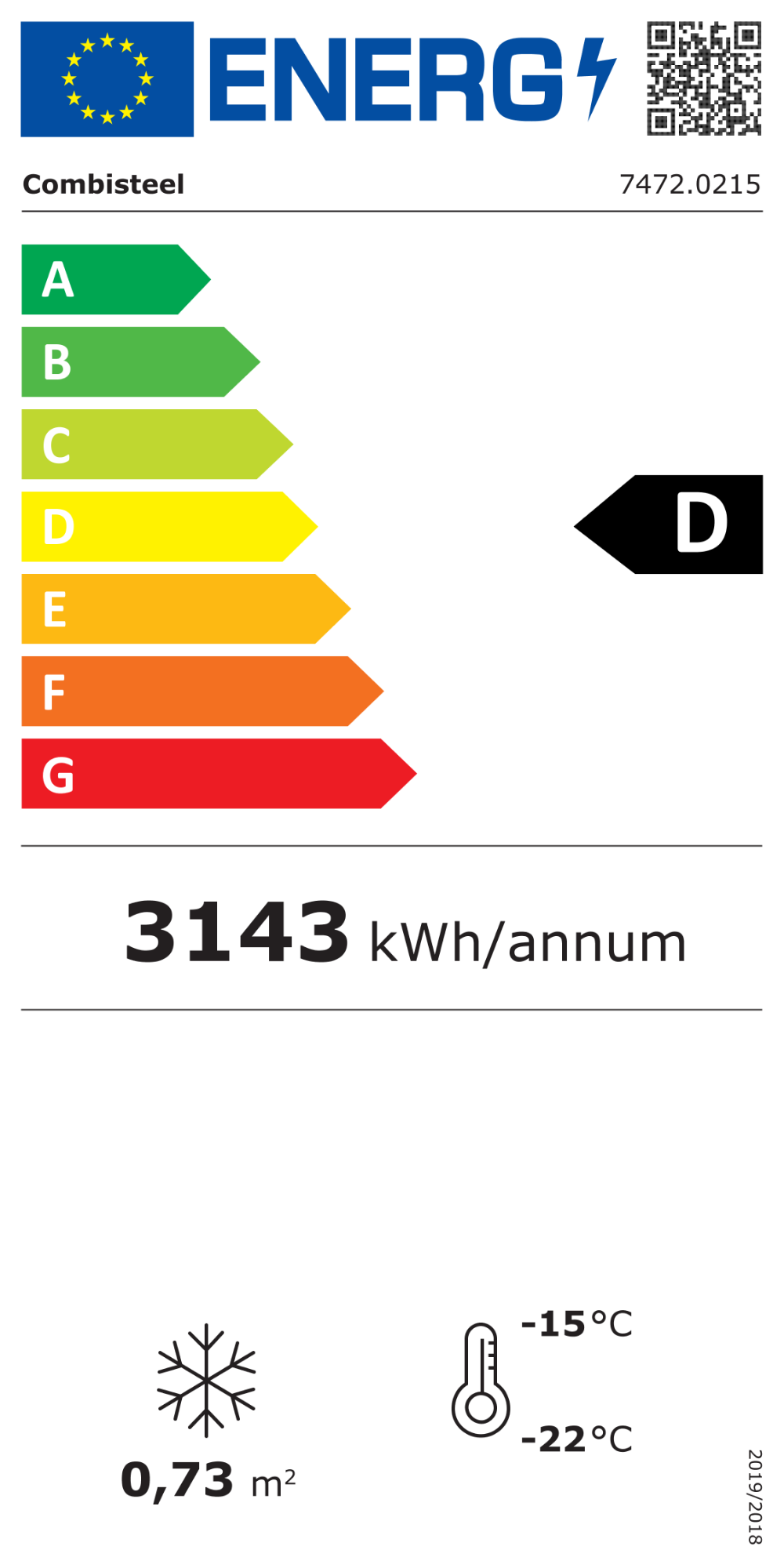 Picture of CombiSteel Ice Cream Storage Freezer With Full Glass Door 400