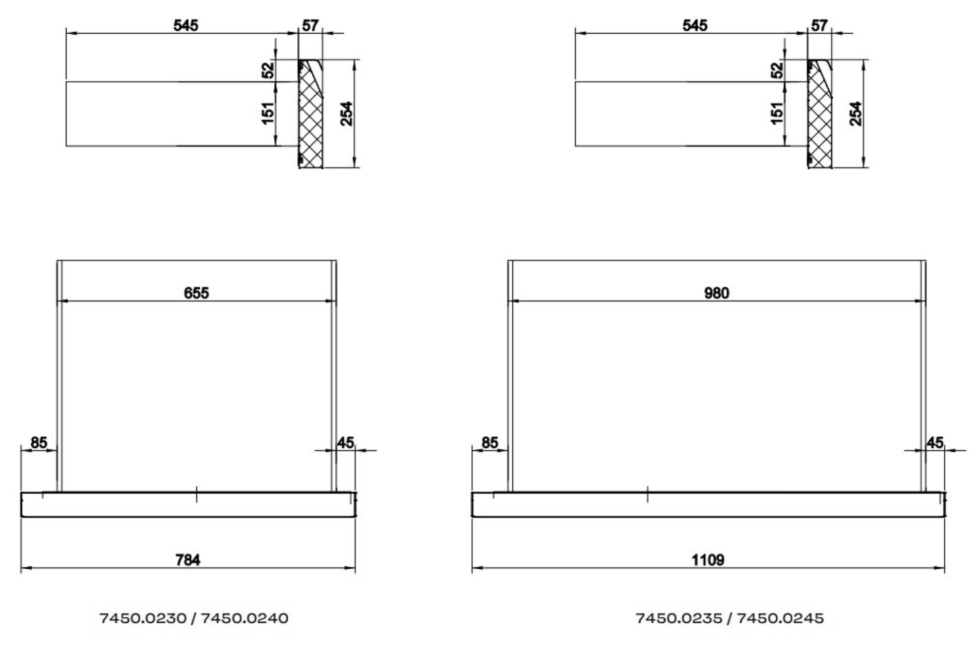 Picture of CombiSteel Refrigerated/Freezer Counter 1 Drawer 2X 1/1GN
