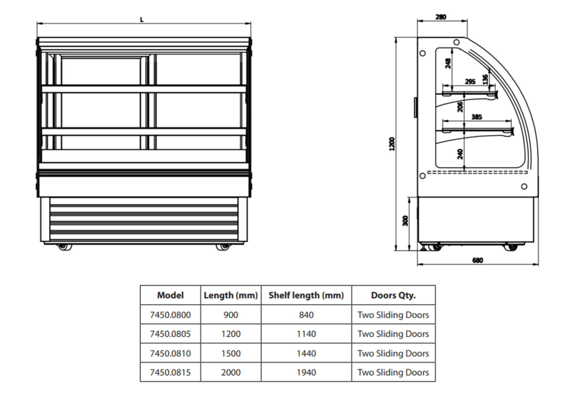 Picture of CombiSteel 2000 Cold Display Round