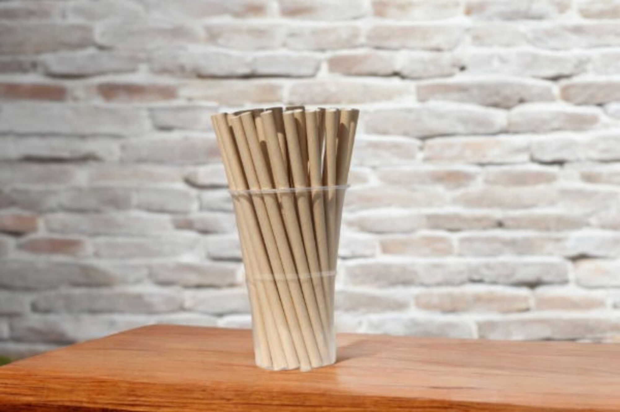 Picture of 8x197mm, 4ply, Greenspirit Paper Straws Kraft (48x100)