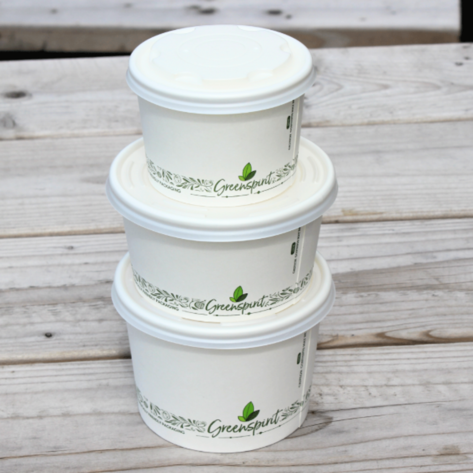 Picture of 12oz White Greenspirit Compostable Soup Containers (CS2) (20X25)