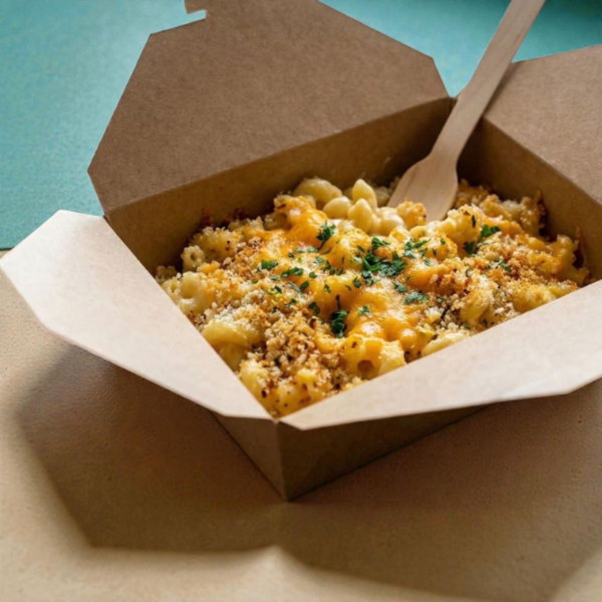 Picture of No.3 Kraft Biobox Containers (66oz) (2.5"x7.75"x5.5") (HxLxD) (4x50's)