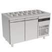 Picture of INOMAK 2 Door Gastronorm Saladette with Workspace ZNF99