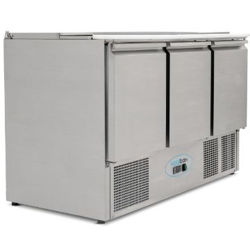 Picture of KOLDBOX 392L Compact Double Door Refrigerated Saladette KXCC3-PREP