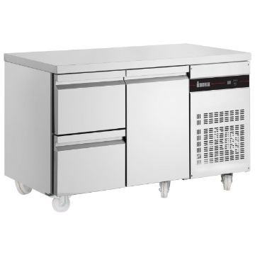 Picture of INOMAK 274L Double Drawer Single Door Counter Fridge PN29-HC