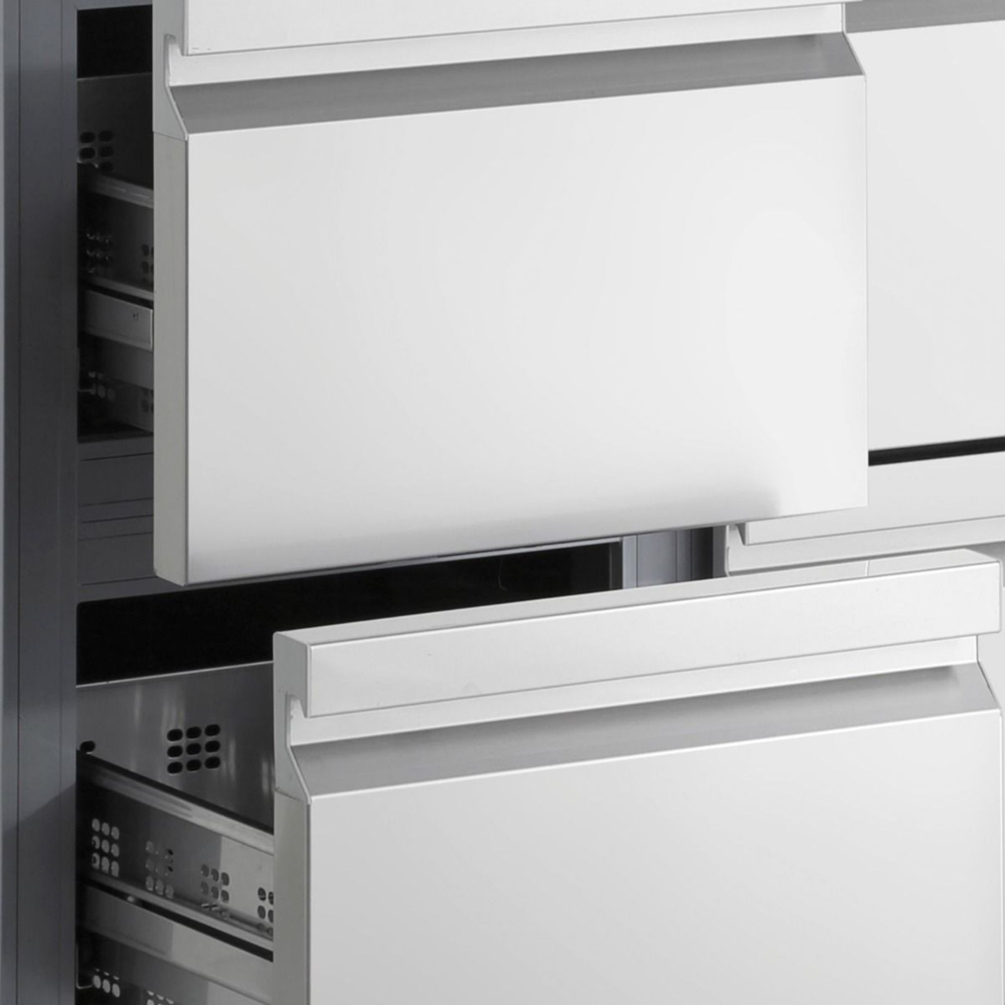 Picture of INOMAK 274L Double Drawers Single Door Gastronorm Counter Refrigerator PN29-HC