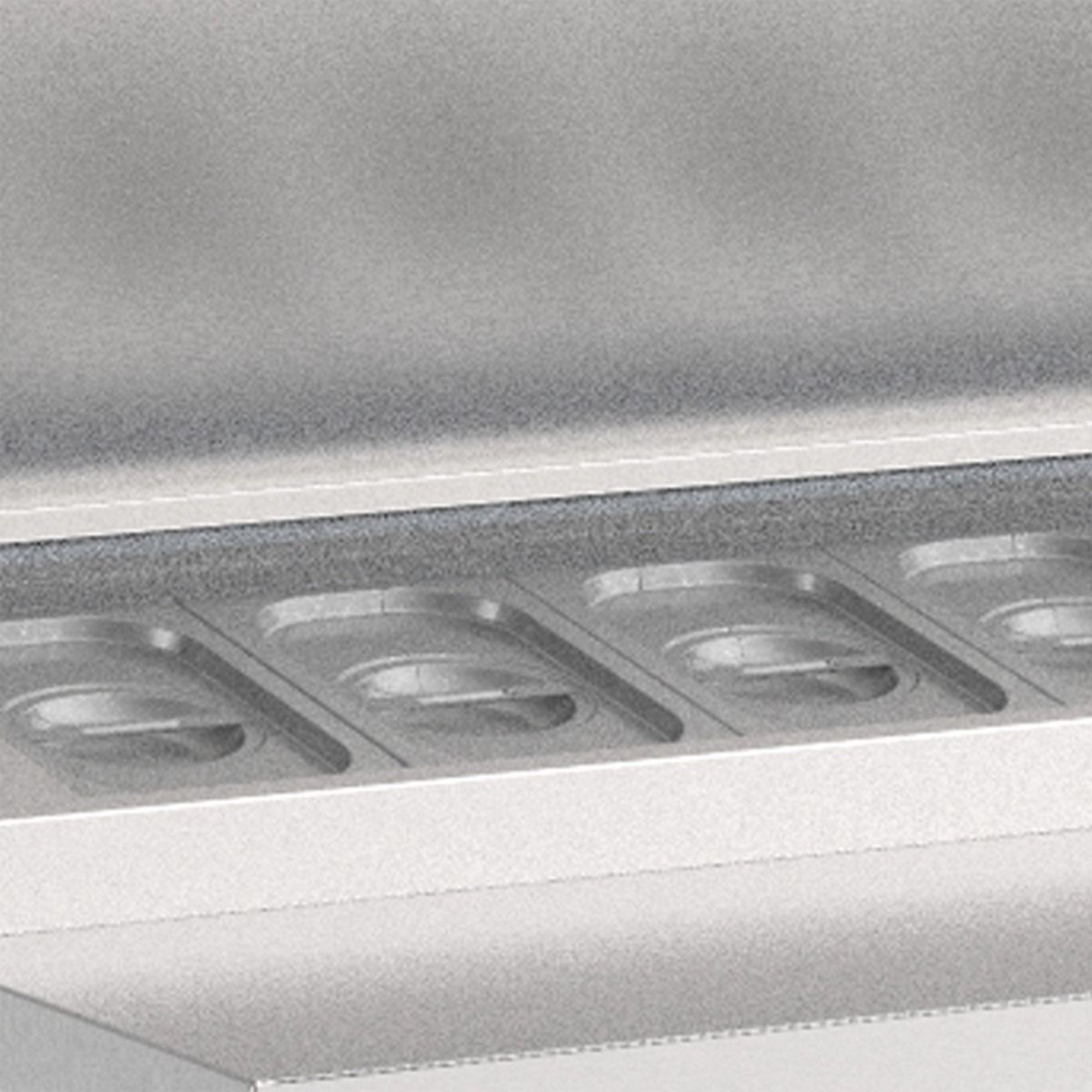 Picture of INOMAK Four Hinged Door Gastronorm Prep Counter With Raised Collar ZPZP9999