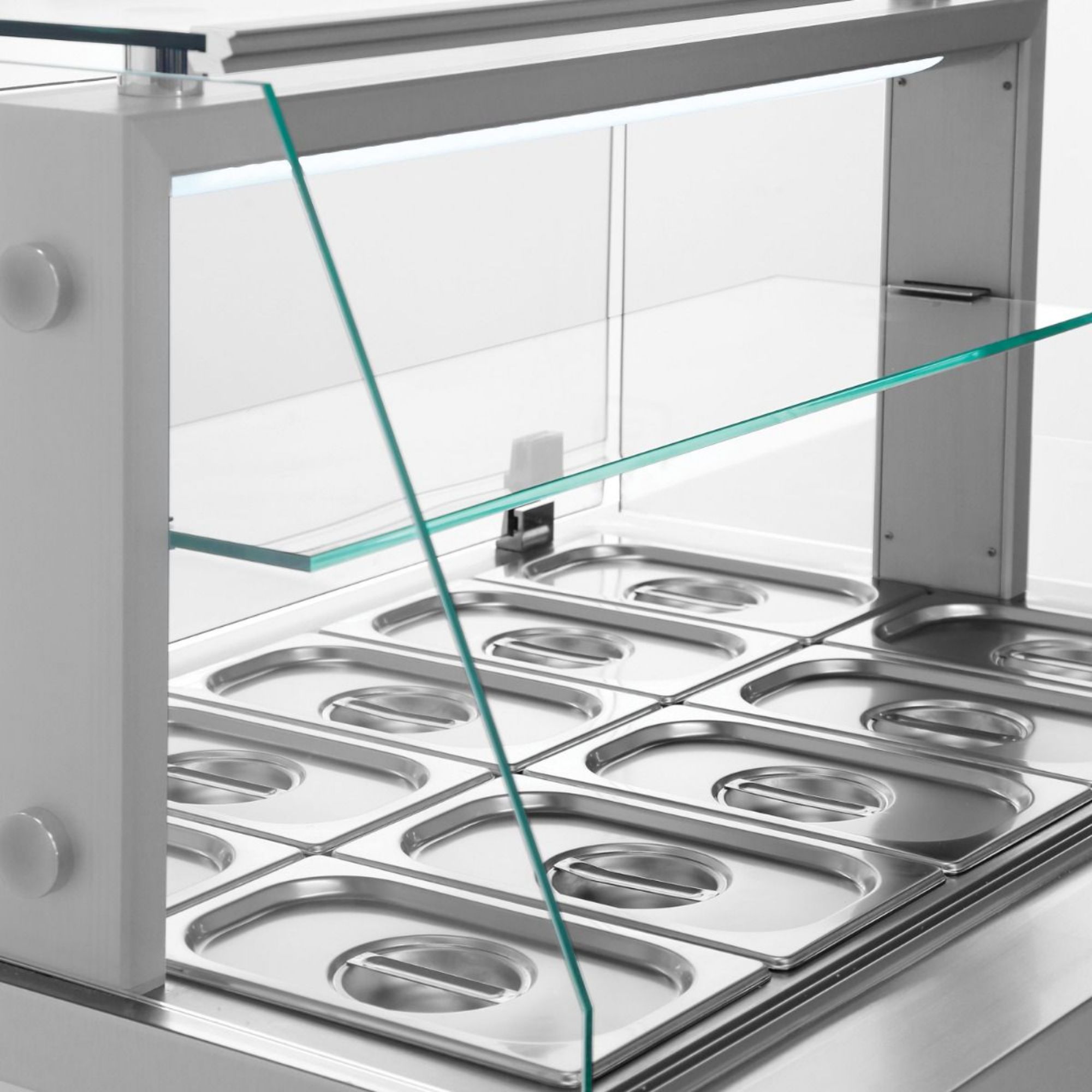 Picture of INOMAK Inomak Triple Hinged Door Saladette With Display Case ZQFP999