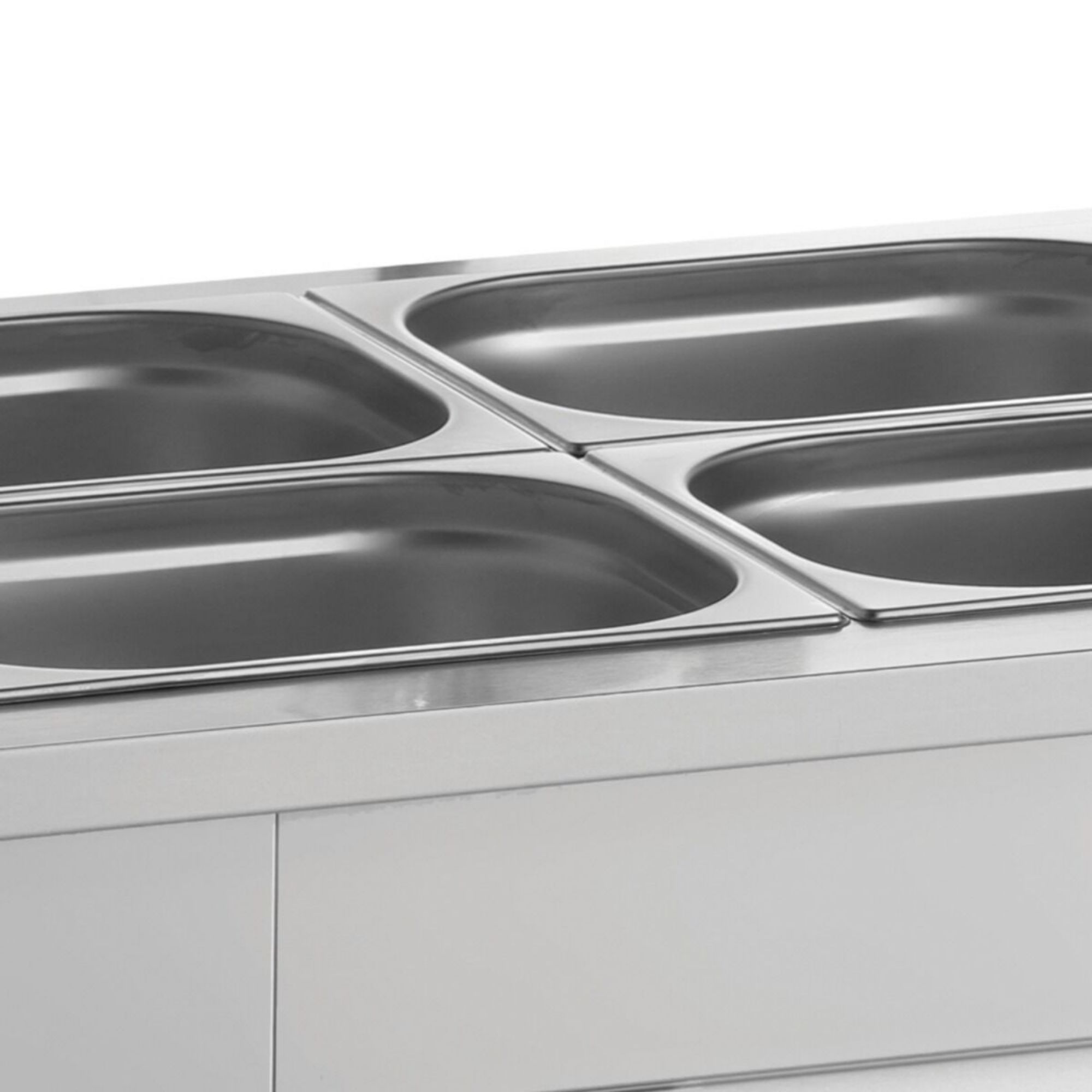 Picture of INOMAK Inomak 1400mm Wet Well Bain Marie With Ambient Cupboard & Double Gantry MDVW-DHG14
