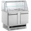 Picture of INOMAK Compact Double Hinged Door Gastronorm Saladette With Display Case BSV7300-HC