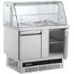 Picture of INOMAK Compact Double Hinged Door Gastronorm Saladette With Display Case BSV7300-HC