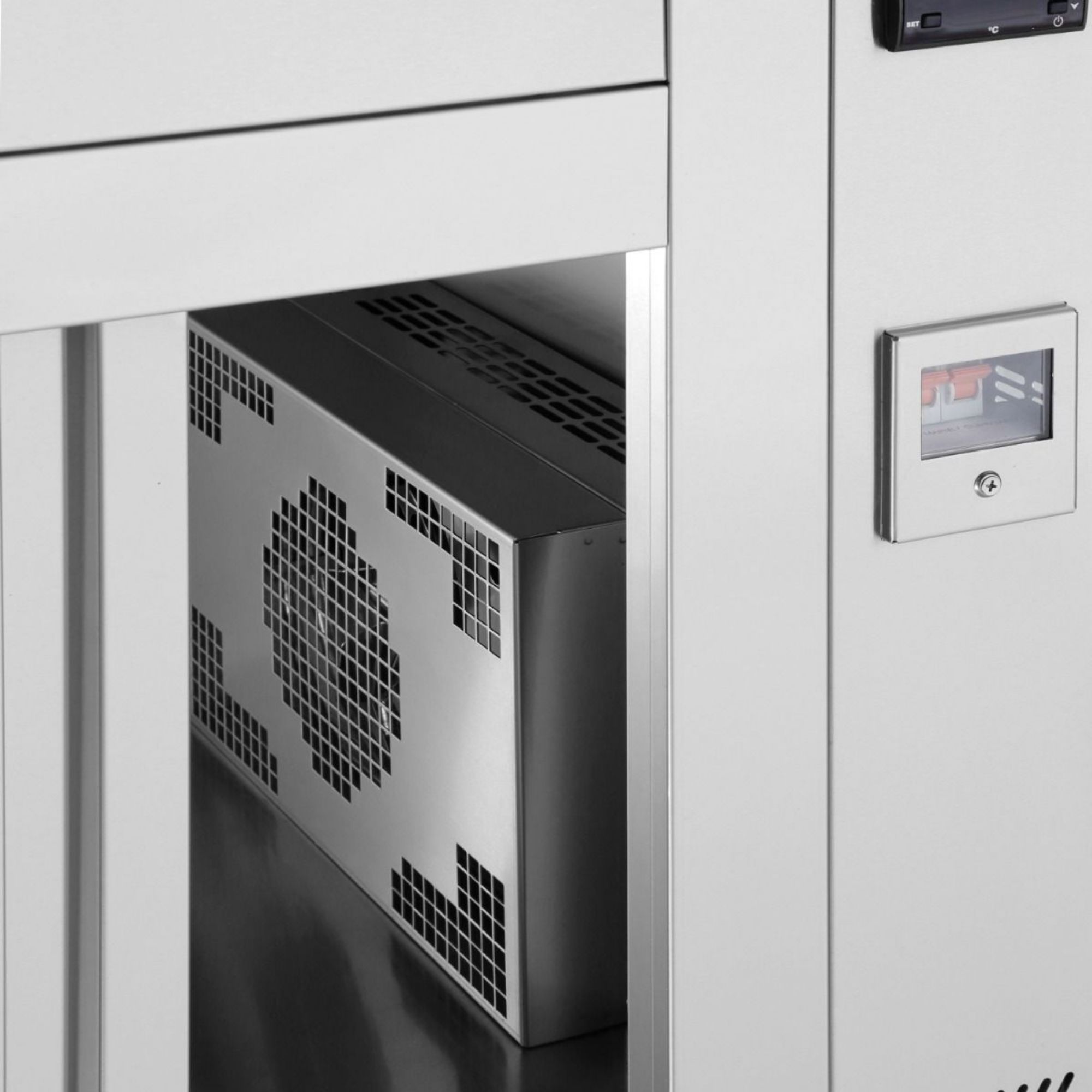 Picture of INOMAK 1800mm Wet Well Bain Marie With Heated Cupboard & Double Gantry MHVW-DHG18