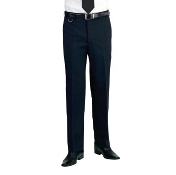 Picture of Brook Taverner Mens Long Leg Mars Black Waiting Trousers Size 34"