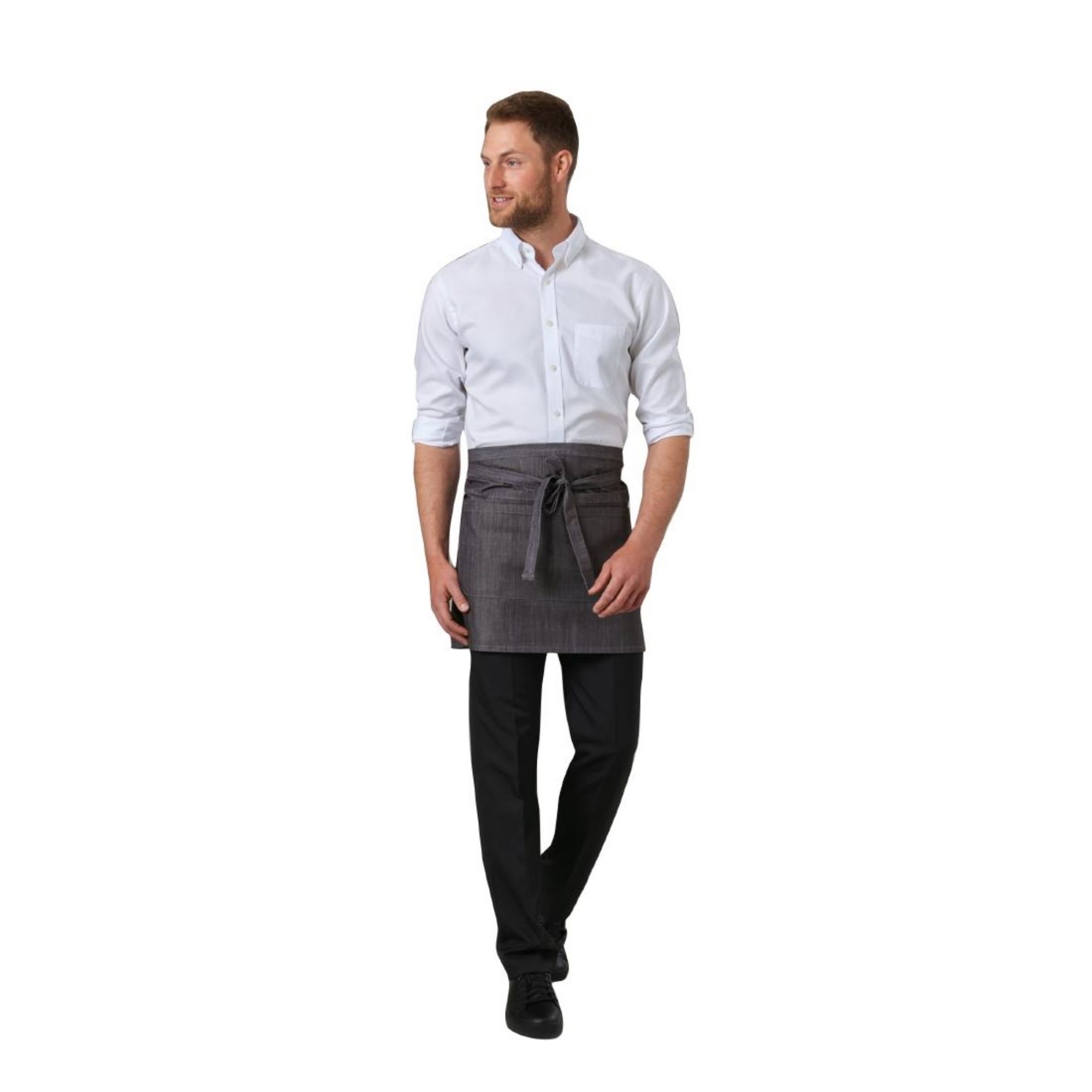 Picture of Brook Taverner Mens Long Leg Mars Black Waiting Trousers Size 34"