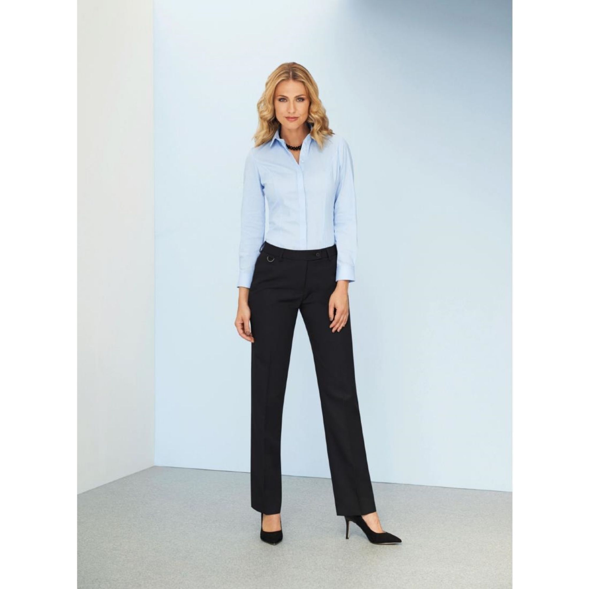 Picture of Brook Taverner Ladies Venus Long Leg Black Waiting Trousers Size 6