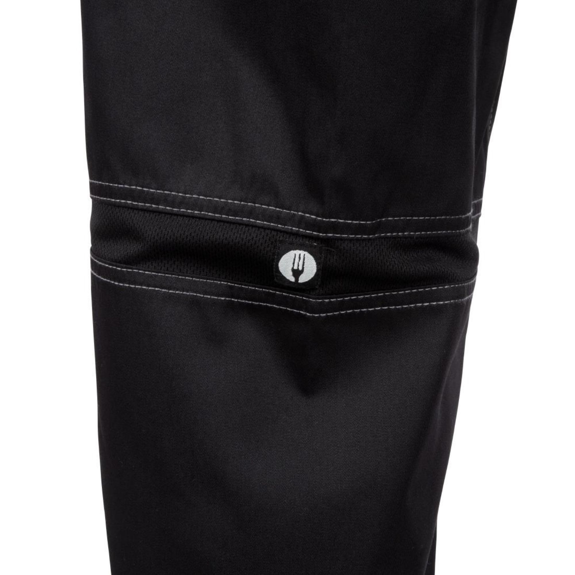 Picture of Chef Works Unisex Cool Vent Baggy Chefs Trousers Black XS