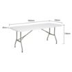 Picture of Bolero Rectangular Folding Table 6ft White