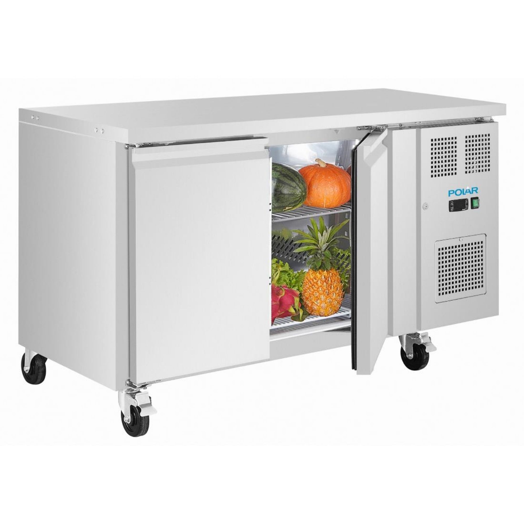Picture of Polar U-Series Double Door Slimline Counter Fridge