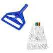 Picture of Jantex Connect Wide Kentucky Cotton Mop Head Blue 400g