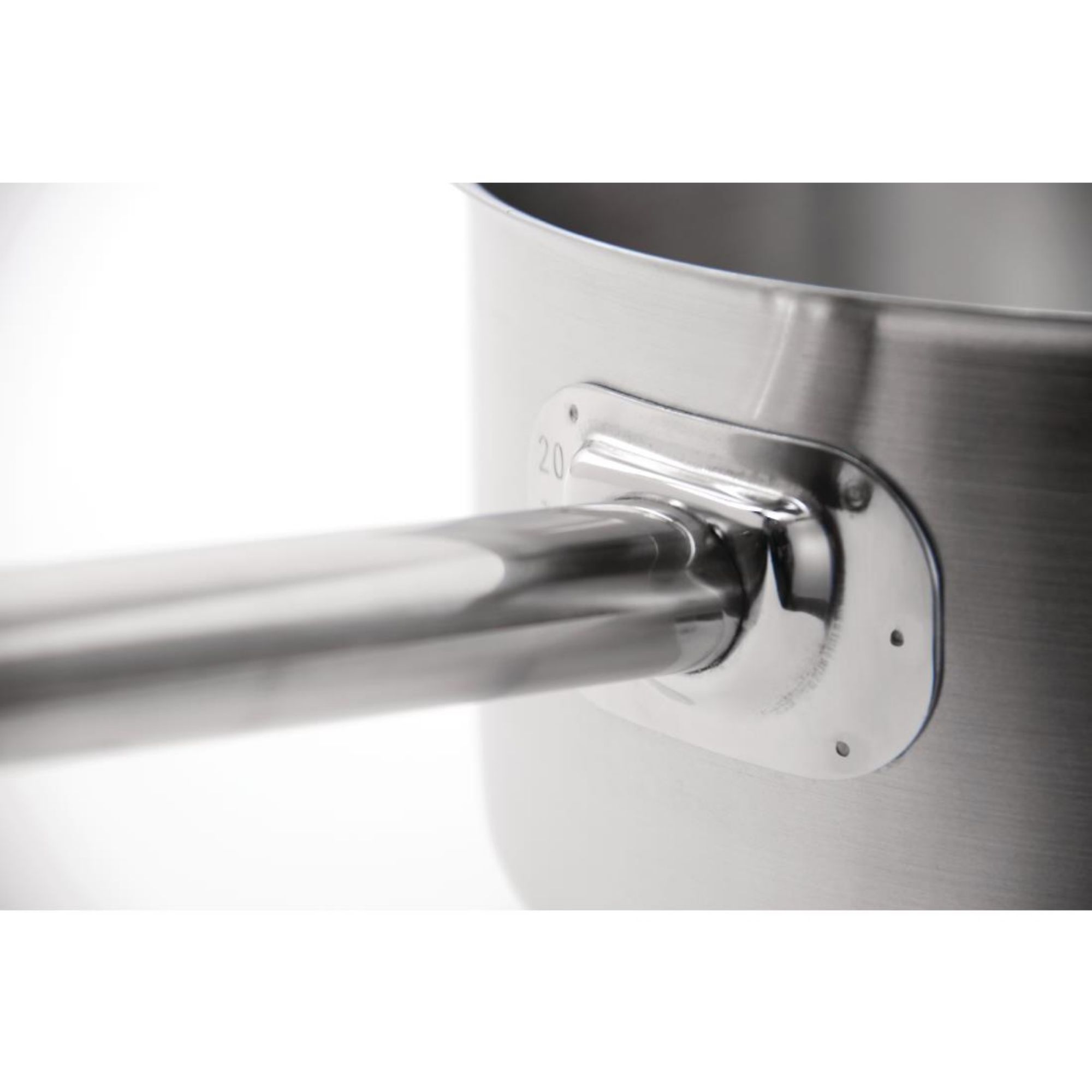 Picture of Vogue Stainless Steel Saucepan with Lid 24cm