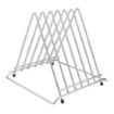Picture of Hygiplas Low Density 6-Piece Chopping Board Set with Rack 455x305x20mm