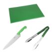Picture of Hygiplas Colour-Coded 3-Piece Set Green