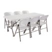 Picture of Special Offer Bolero PE Centre Folding Table 6ft with Six Folding Chairs