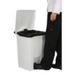 Picture of Rubbermaid Step-On Pedal Bin White 45.5Ltr