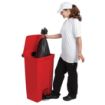 Picture of Rubbermaid Step-On Pedal Bin Red 87Ltr