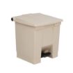 Picture of Rubbermaid Step-On Pedal Bin Beige 30.5Ltr