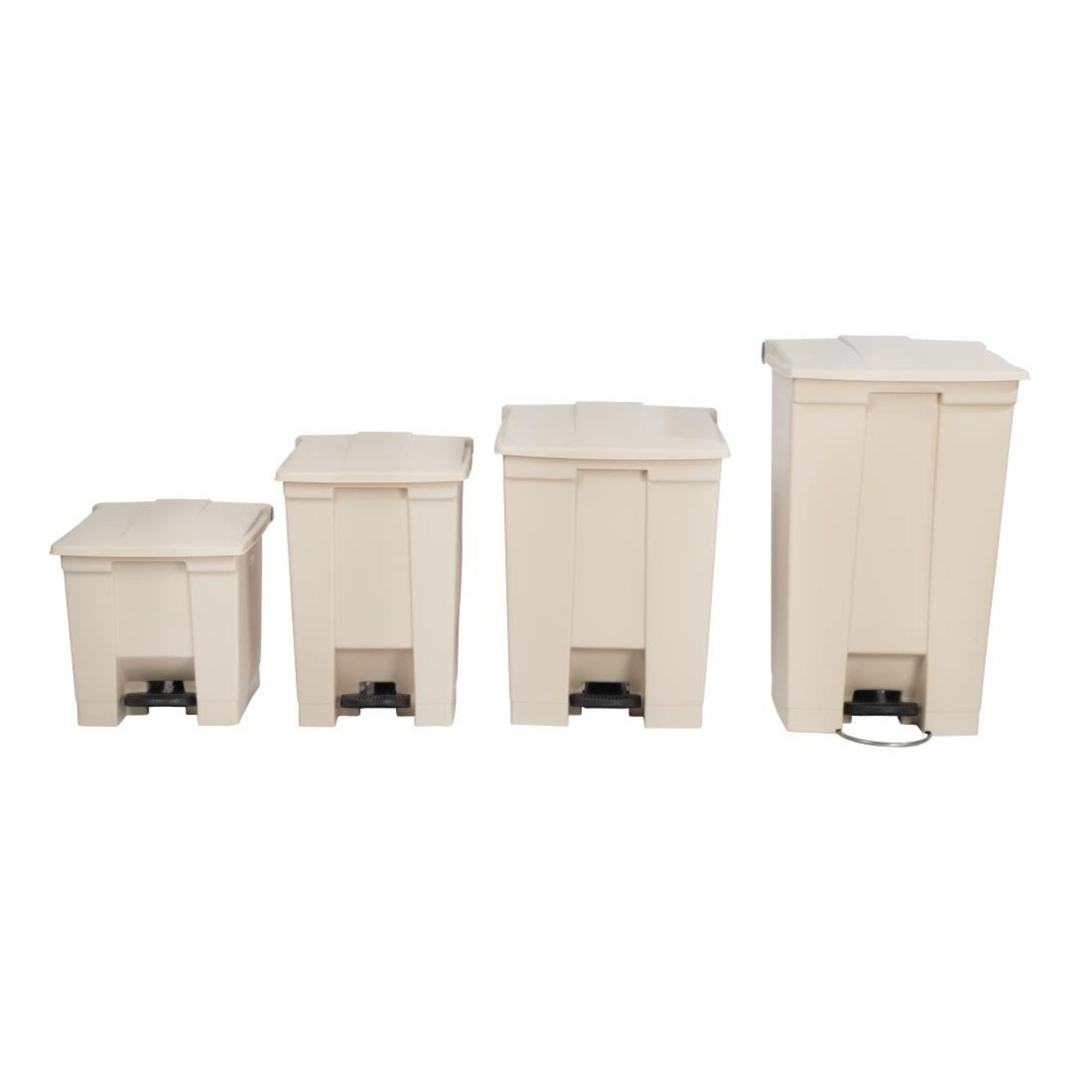 Picture of Rubbermaid Step-On Pedal Bin Beige 30.5Ltr