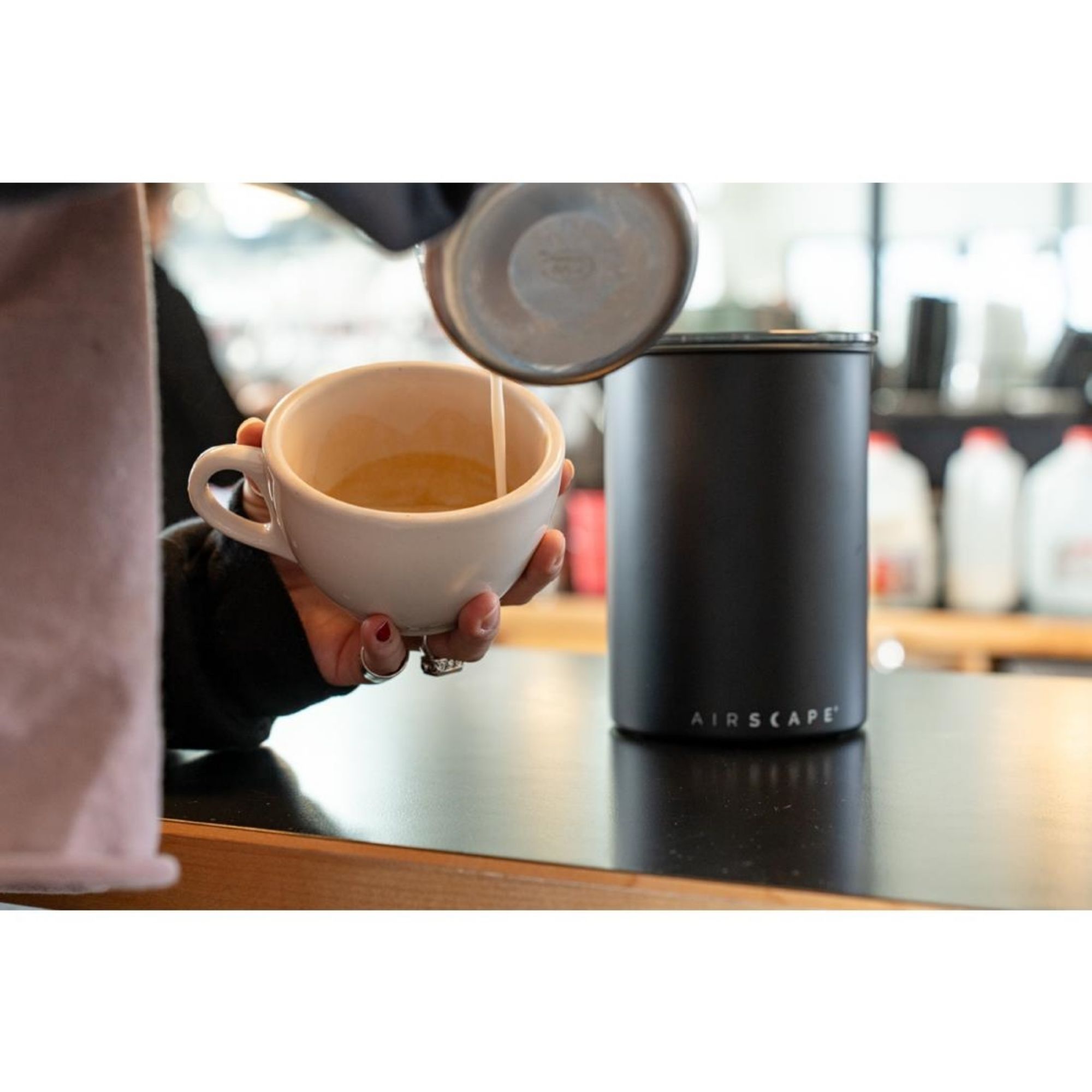 Picture of Airscape Large Coffee Bean Canister Black 1kg