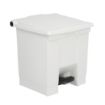 Picture of Rubbermaid Step-On Pedal Bin White 30.5Ltr