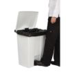 Picture of Rubbermaid Step-On Pedal Bin White 68Ltr