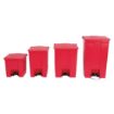 Picture of Rubbermaid Step-On Pedal Bin Red 30.5Ltr