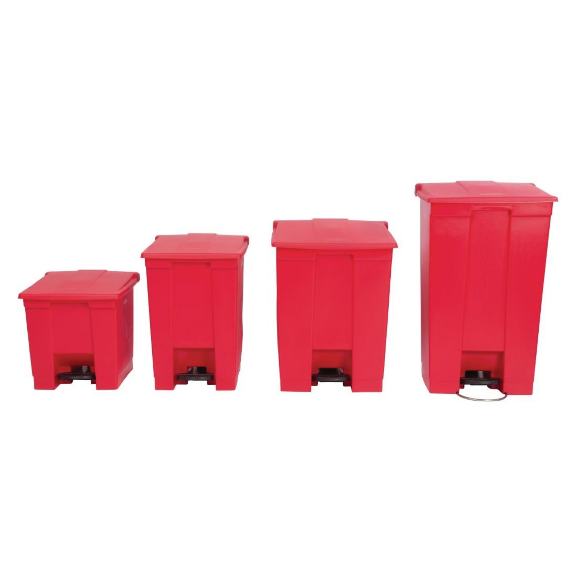 Picture of Rubbermaid Step-On Pedal Bin Red 30.5Ltr