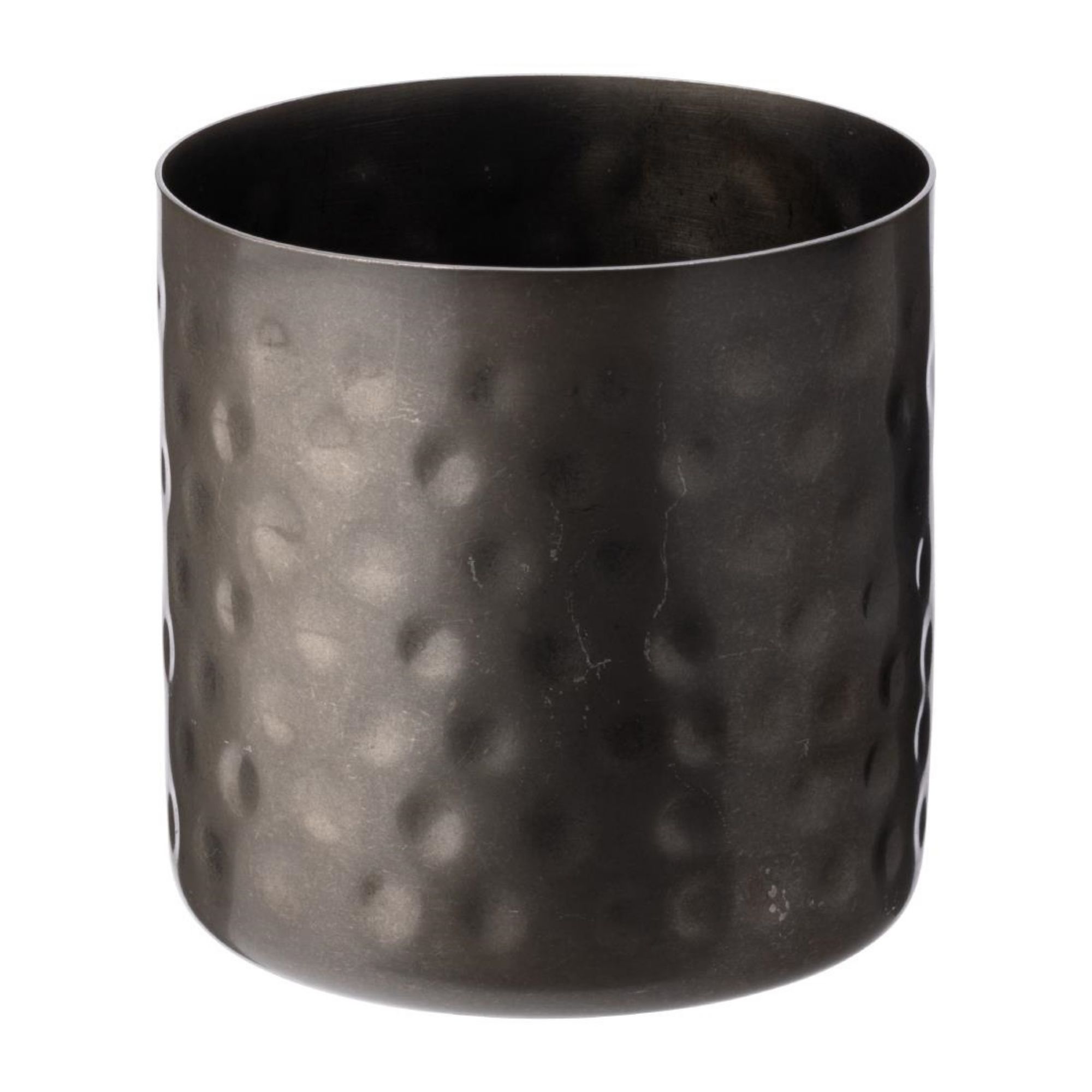 Picture of Utopia Vintage Steel Hammered Chip Cups Black 85mm (12 Pack)