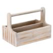 Picture of Utopia Large Wooden Table Caddy White (2 Pack)