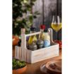 Picture of Utopia Large Wooden Table Caddy White (2 Pack)