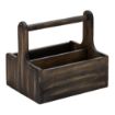 Picture of Utopia Medium Wooden Table Caddy Black (2 Pack)