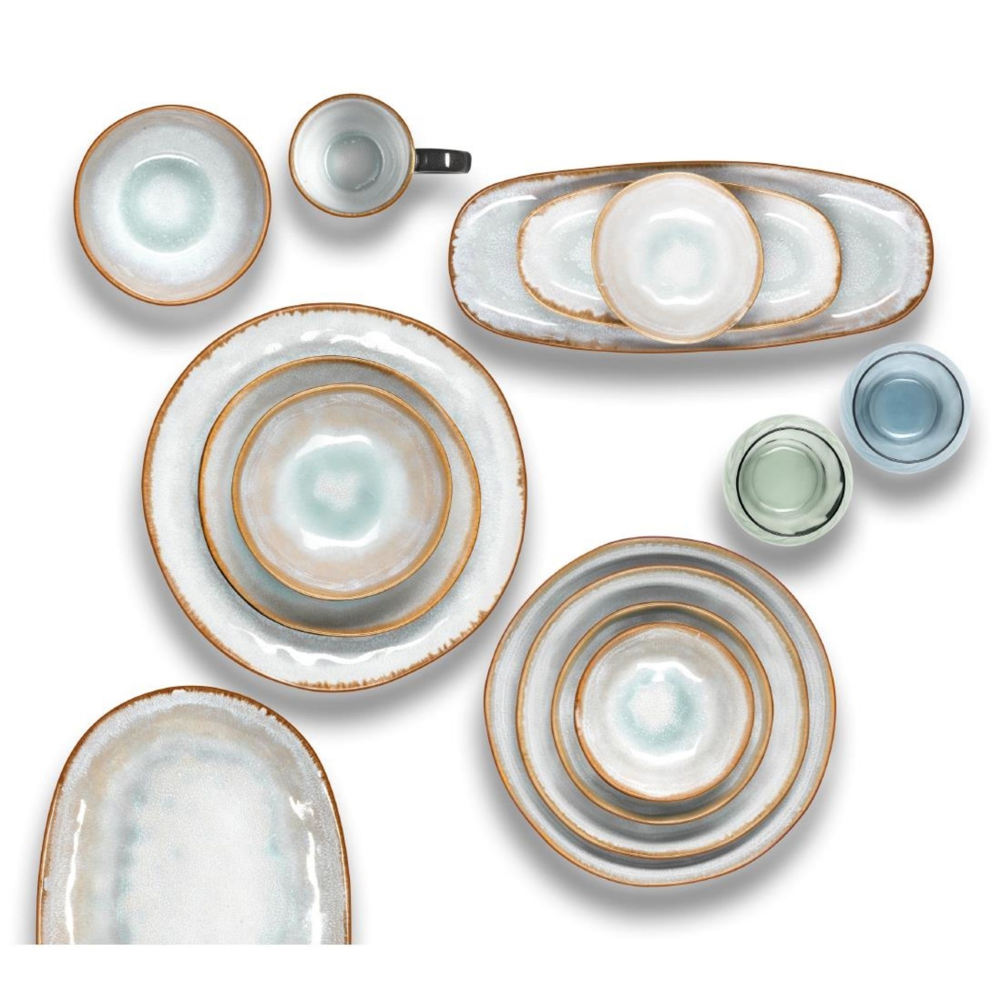 Picture of Amefa Medard De Noblat Shadow Aqua Large Platters 230x110mm (6 Pack)